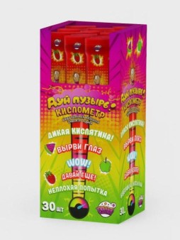 Жевательная резинка «Дуй пузырь! Кислометр», 30 шт.