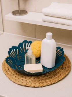 Корзина "Leaves", blue