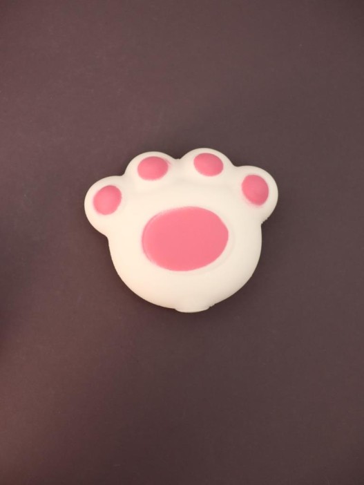 Мялка - антистресс «Мягкая Таба ЛАПКА», белая, 8 х 9,5 см 