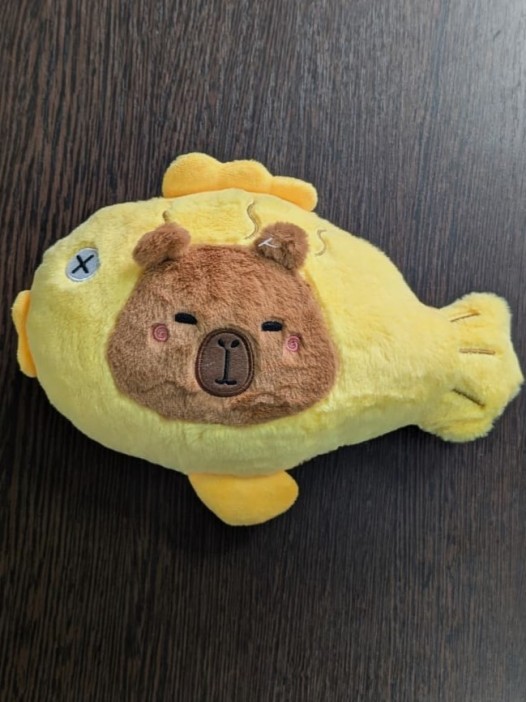 Мягкая игрушка &quot;Capybara fish&quot;, cute, 20 см 