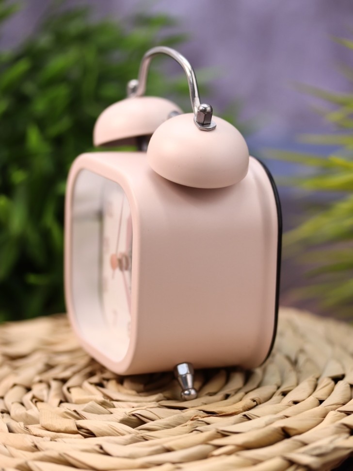 Часы-будильник «Classic square», pink