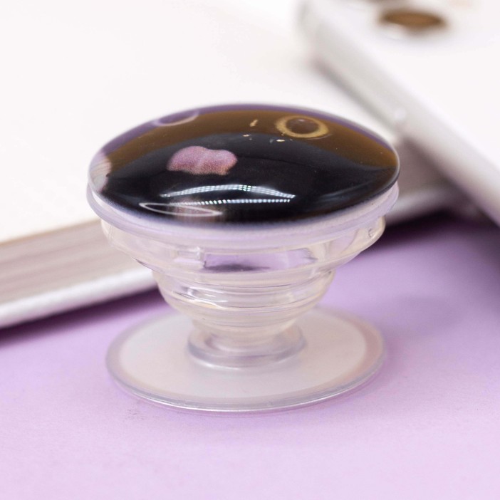 Попсокет iLikeGift "Cat grimacing", black 