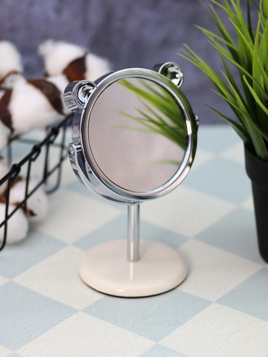 Зеркало настольное на ножке &quot;Relax cat&quot;, зелёное (10,5*18 см) 