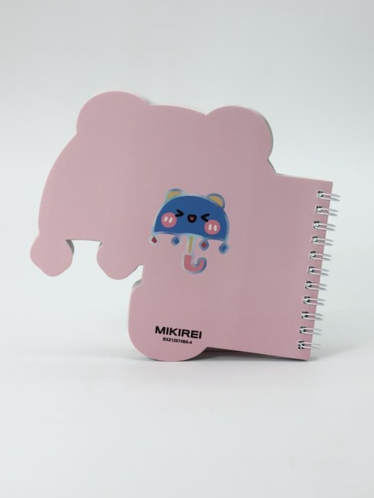 Блокнот на спирали (B6) &quot;Bear umbrella&quot;, pink (13*18) 