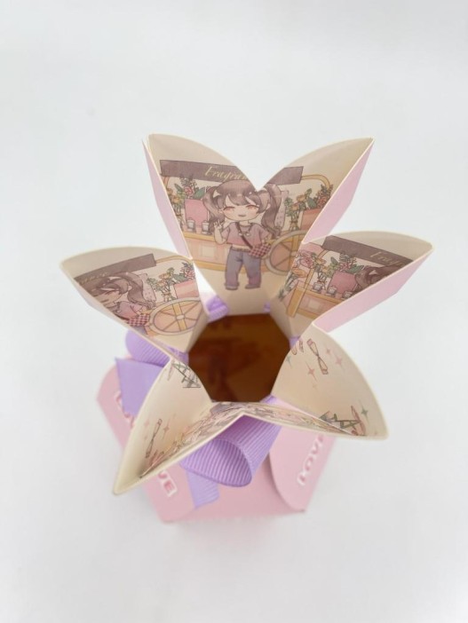 Набор подарочных самосборных коробок 12 шт. &quot;Anime&quot;, mix (9.5*9.5*19) 