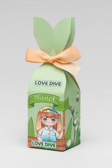 Набор подарочных самосборных коробок 12 шт. "Anime", mix (9.5*9.5*19)