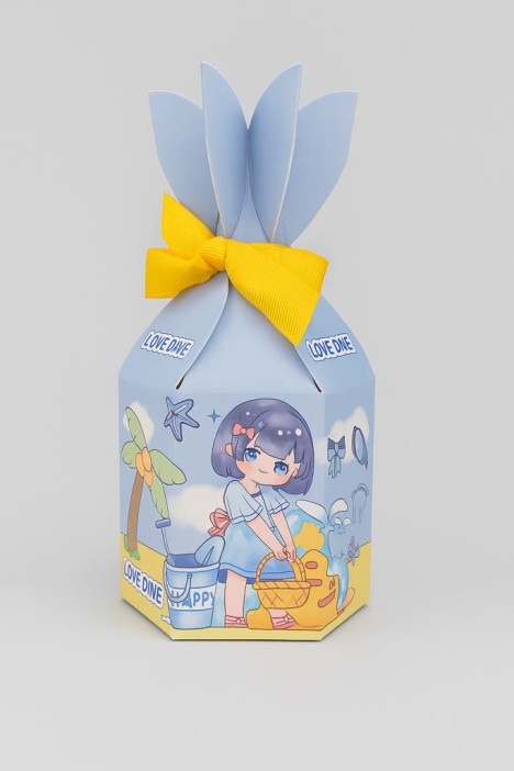 Набор подарочных самосборных коробок 12 шт. &quot;Anime&quot;, mix (9.5*9.5*19) 