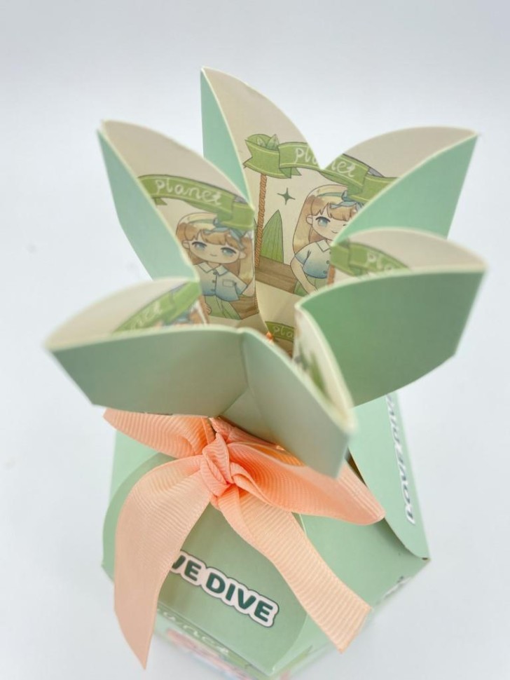 Набор подарочных самосборных коробок 12 шт. "Аниме", микс (9,5*9,5*19)