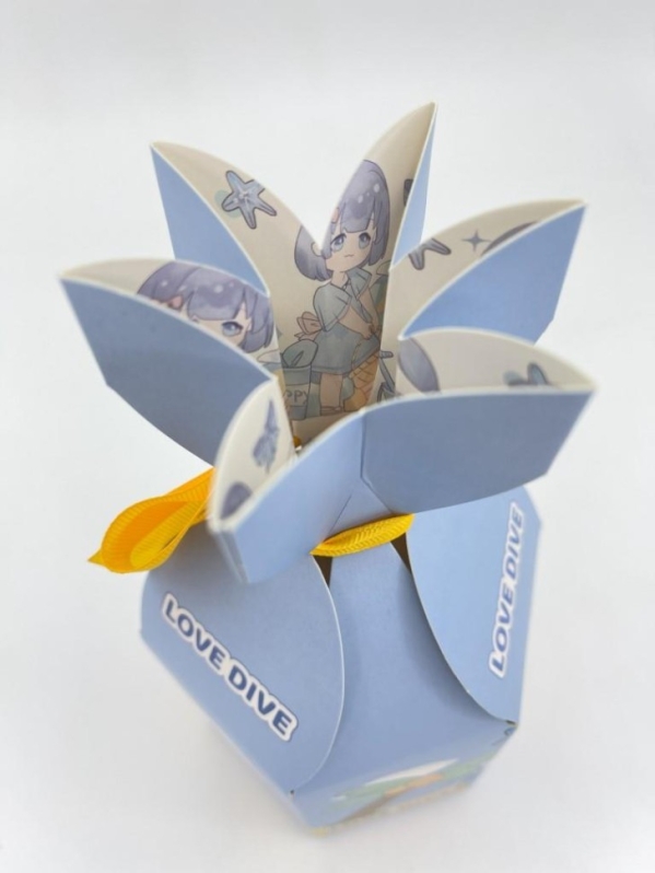 Набор подарочных самосборных коробок 12 шт. "Аниме", микс (9,5*9,5*19)