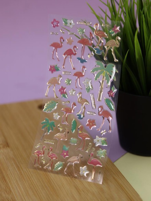 Наклейки &quot;Pink Flamingo&quot; (20,5*9 см) 