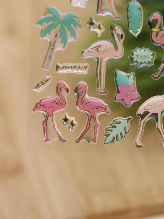 Наклейки &quot;Pink Flamingo&quot; (20,5*9 см) 