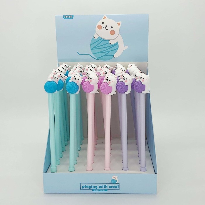 Ручка &quot;Cat with a clew&quot;, mix color 