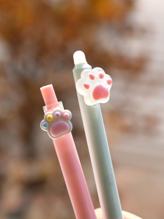 Набор ручка пиши-стирай + вечный карандаш &quot;Cute paw&quot;, pink 