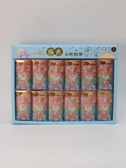 Набор декоративного скотча 5 шт. "Space bunny", red, шоу-бокс 12 шт.