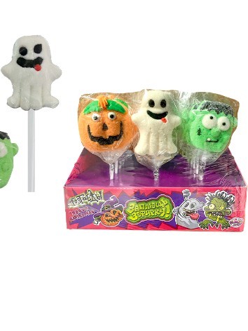 Воздушный зефир на палочке «Заплющь зефирку! МОЗГОЕДЫ», 24шт. 