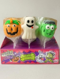 Воздушный зефир на палочке «Заплющь зефирку! МОЗГОЕДЫ», 24шт.