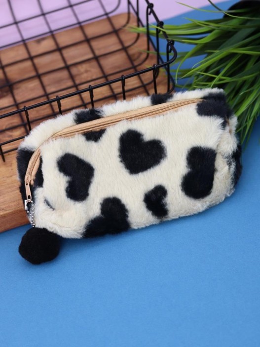 Пенал плюшевый &quot;Black spot&quot;, brown (19*5*7 см) 