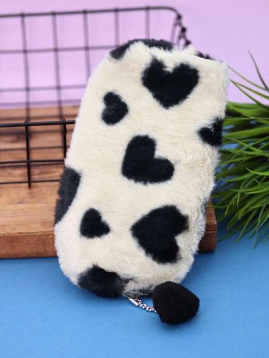 Пенал плюшевый &quot;Black spot&quot;, brown (19*5*7 см) 