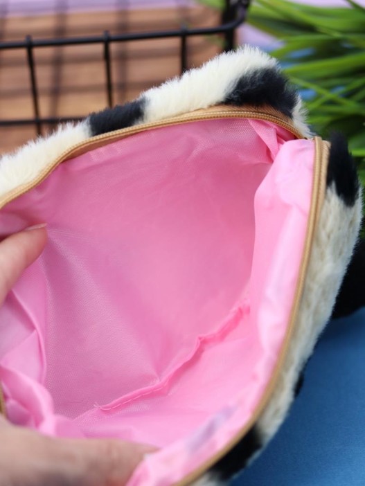 Пенал плюшевый &quot;Black spot&quot;, brown (19*5*7 см) 