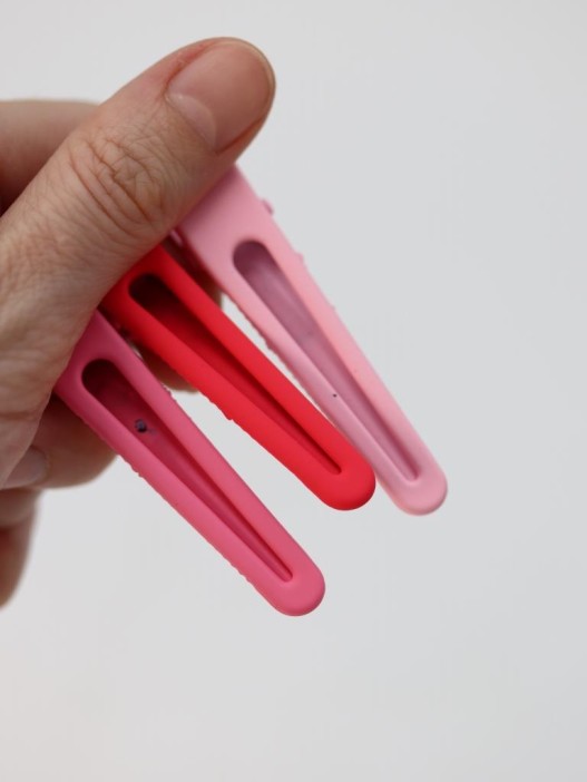 Набор зажимов для волос GIRLY 3 шт. "Classic", pink 