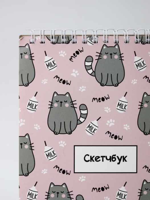 Блокнот для зарисовок "Кот" 14х20 см, плотность 100 гр