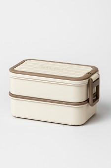 Ланчбокс «Square box» 2 яруса, white (1800 мл)