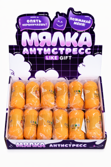Мялка-антисресс "Мягкий круассан", шоу-бокс 12 шт.