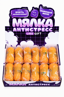Мялка-антисресс "Мягкий круассан", шоу-бокс 12 шт.