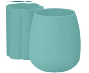 Набор силиконовых стаканов &quot;Comb&quot;, green 