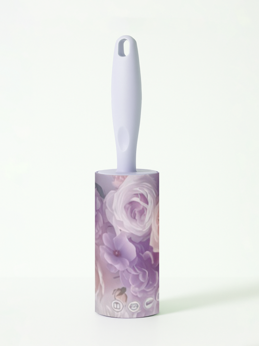 Ролик для чистки одежды &quot;Purple flowers&quot;, 10 см*60 листов 