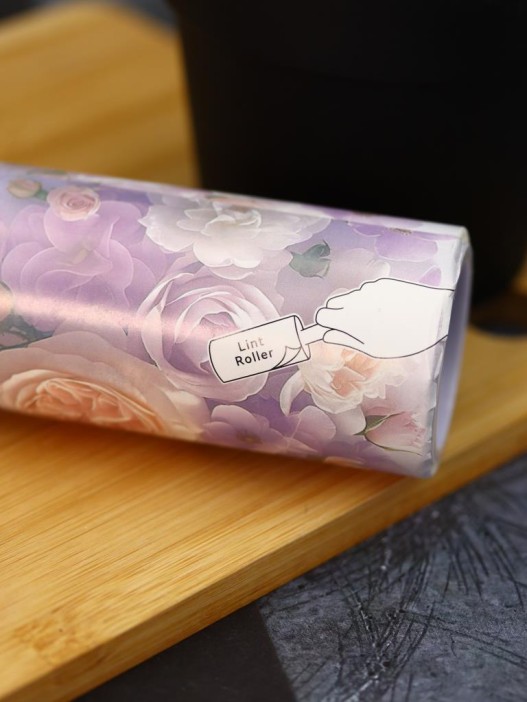 Ролик для чистки одежды &quot;Purple flowers&quot;, 10 см*60 листов 