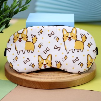Маска для сна "Friendly corgis"
