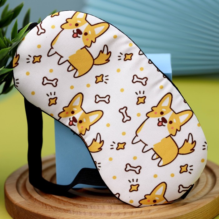 Маска для сна "Friendly corgis" 