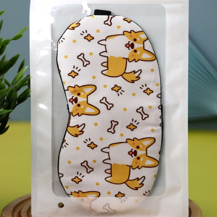 Маска для сна "Friendly corgis" 