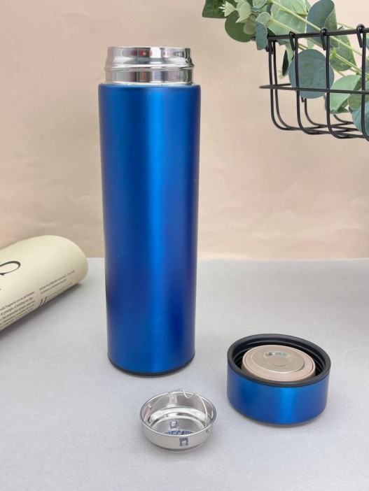 Термос с датчиком температуры «Metallic», matte blue (500 ml) 
