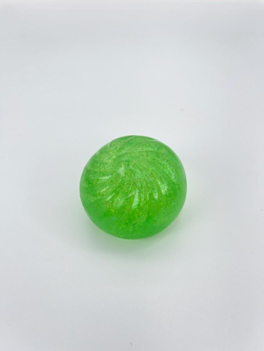Мялка - антистресс «Glitter ball», green 