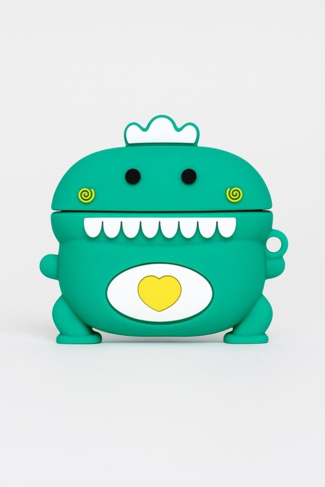 Чехол для AirPods 3  "Cute dinosaur", green