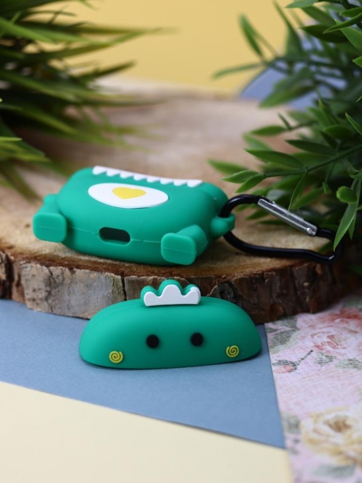 Чехол для AirPods 3  "Cute dinosaur", green