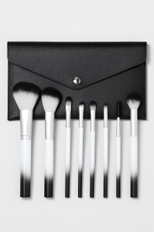 Набор кистей для макияжа "Black and White", 9 кистей