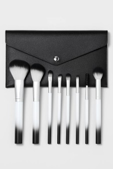 Набор кистей для макияжа "Black and White", 9 кистей