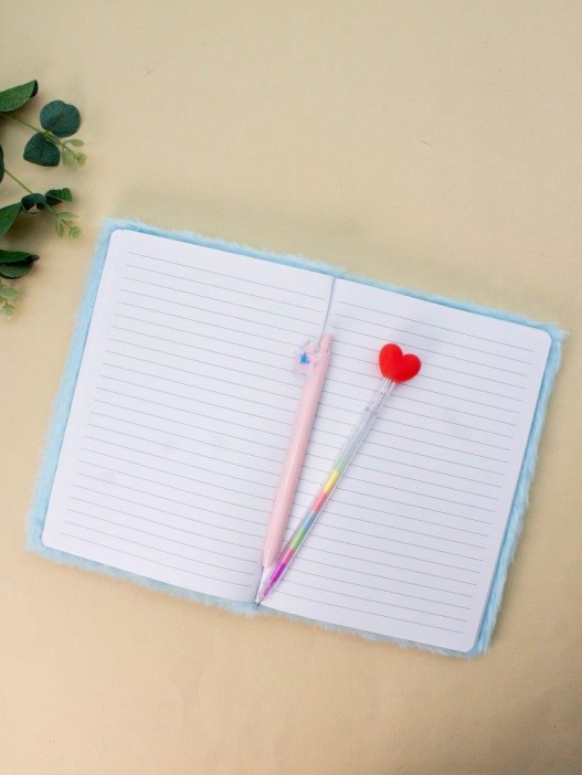 Блокнот плюшевый «Jelly fish», blue, 21,5х15 см, плотность 70 гр. 