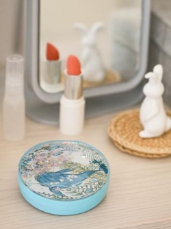 Контейнер для линз "Whale", blue alga