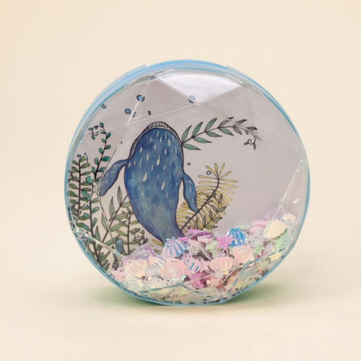 Контейнер для линз «Whale», blue alga 