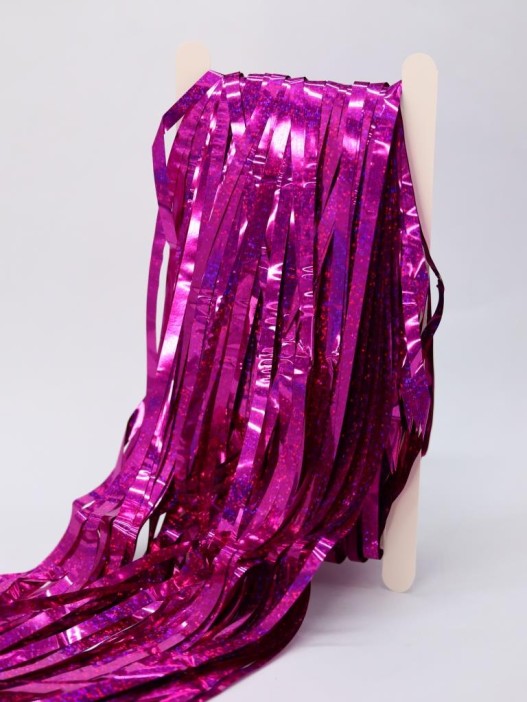 Праздничный занавес, дождик для фотозоны &quot;Brilliant rain&quot;, fuchsia (100*200 см) 