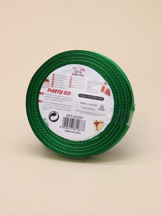 Лента для декора и подарков &quot;Ribbon of Joy&quot;, green (1 см*1 м) 