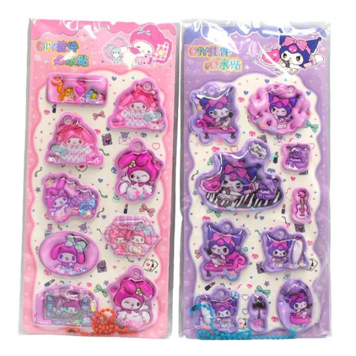 Наклейки "Куроми и друзья", 20,5*9,5 см, mix 