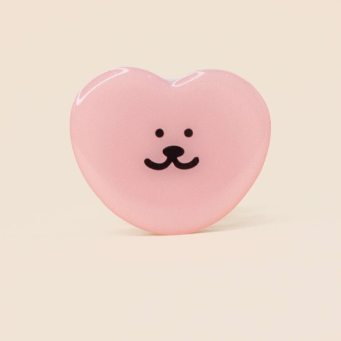 Попсокет "Heart bear", pink 