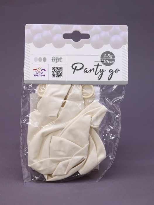 Набор воздушных шаров 8 шт. &quot;Monochrome magic&quot;, white (30 см) 