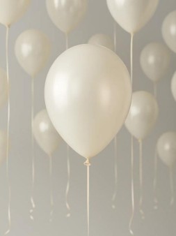 Набор воздушных шаров 8 шт. "Monochrome magic", white (30 см)