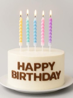 Набор свечей 6 шт. "Spiral magic", (11 см)